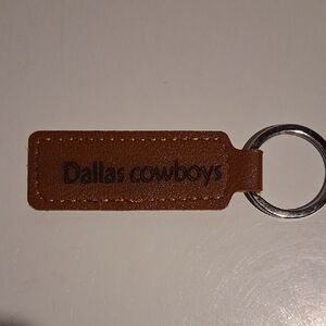NFL Dallas Cowboys Brown Leather Key Holder